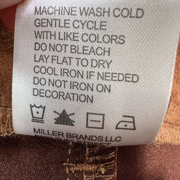 Cruel Denim Suede Pants Women’s Medium Faux Leather Western Rodeo Cowgirl Wear - Picture 9 of 10